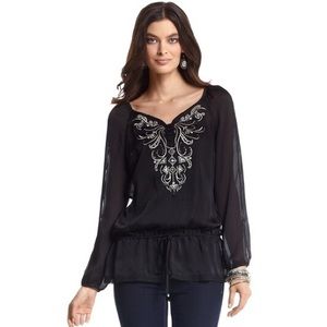 WHITE HOUSE BLACK MARKET, Split-Sleeve Tunic, M
